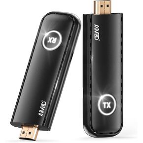 2026 Upgraded Wireless HDMI 4K Transmitter and Receiver 1080P HD, Portable Plug & Play Wireless HDMI Extender Kit for Casting Video Audio from Laptop/TV Box/Camera to Monitor/HDTV/Projector-328ft/100m in Kuwait