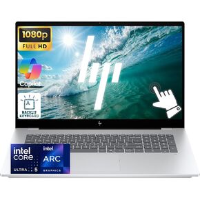 HP OmniBook 7, 17.3" FHD Touchscreen Next Gen AI Business Laptop Computer, Intel Core Ultra 5 226V (>i7-1355U), 16GB RAM 1TB SSD, Windows 11 Pro, Backlit Keyboard, Thunderbolt 4, Glacier Silver in Kuwait