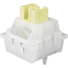 Keychron Ultra-Fast Lime Silent Banana Magnetic Switch Set, 110 Pcs Pre-Lubed Hall Effect Switches, Low-Noise Tactile with Rapid Trigger, for Keychron 8K HE Series & Lemokey L0/L5 HE Keyboards Only in Saudi Arabia