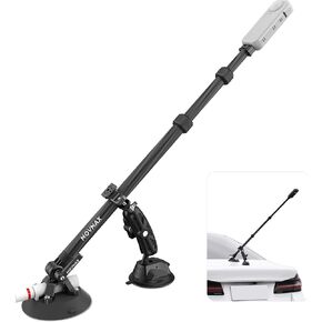 Movmax Suction Car Mount Kit with Invisible Selfie Stick, Compatible with Insta360 x5,x4, x3, x2，GoPro Max DJI OSMO 360, Adjustible Carbon Fiber Stick, Car Holder on Windshield Window/Hood/Top Roof in Kuwait