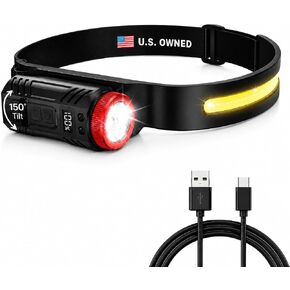 Rechargeable Headlamp, 350LM Wide Beam LED Head Light in Kuwait