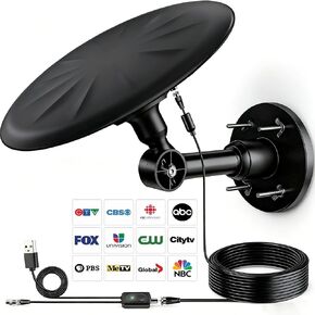 Omni Directional Outdoor TV Antenna for Attic,Camper,RV,Boat, White in Kuwait