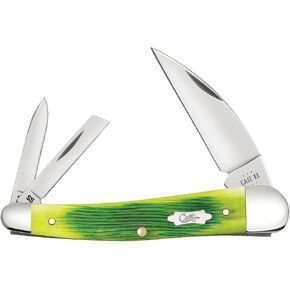 Case XX Pocket Knife SEAHORSE WHITTLER - LIME GREEN BONE Item #61047-6355WH SS - Length Closed: 4Inches in Kuwait
