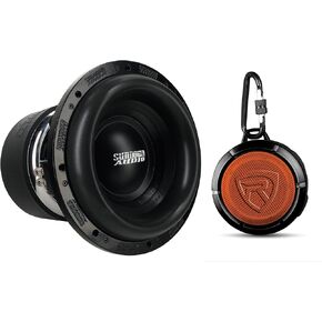 Sundown Audio ZV6-12 D1 12 in Car Subwoofer 6500-Watt Peak/3250-Watt RMS, Dual 1 Ohm, 3 in 8-Layer Aluminum Voice Coil, 35mm Xmax, with RPB1 10-Watt Waterproof Bluetooth Speaker, 2-Items in Saudi Arabia