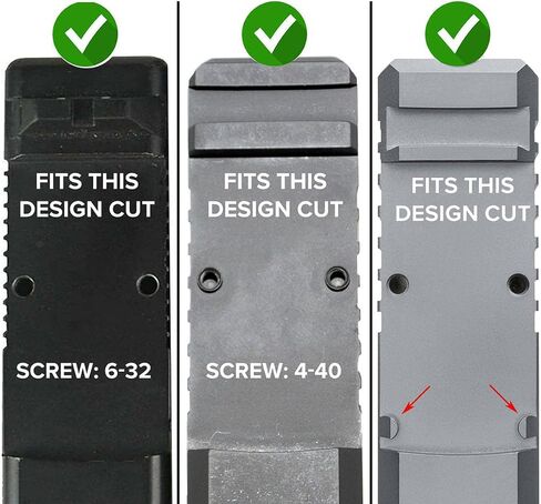 NDZ Performance Optic RMR Cover Plate for Glock Gen 1-5 fits Trijicon Slide Cuts & Holosun 407C / 507C Laser Engraved Anodized Aluminum in Red - Choose Design in Kuwait