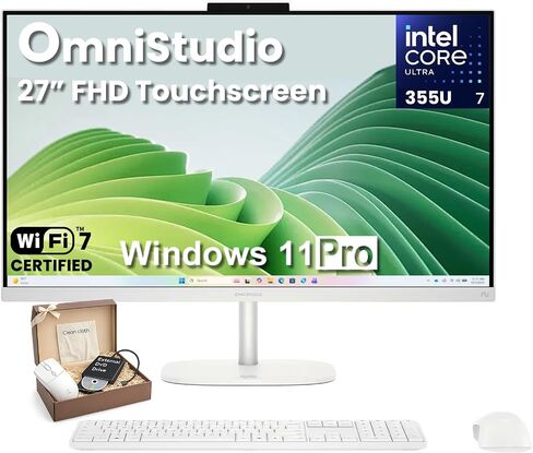 HP OmniStudio 27" Touch All-in-One Desktop Computer, 32 GB RAM, 1 TB SSD in Kuwait