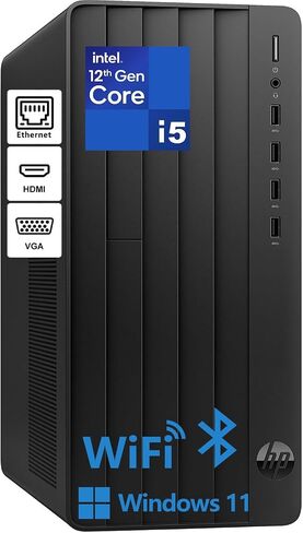 HP Pro Tower Desktop for Business & Home, Intel i5-12500 Processor, 64GB RAM, 1TB SSD, Intel UHD Graphics 770, Wi-Fi 6, Bluetooth 5.3, Windows 11 Home in Kuwait