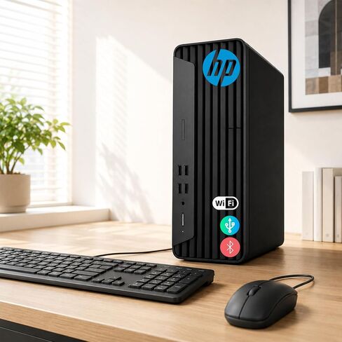 HP ProDesk G7 SFF Desktop Computer, Intel Processor, Dual 4K Display Support| 16GB RAM, 1TB SSD| WiFi| Bluetooth| HDMI, USB, RJ-45| Windows 11 Pro| Wired Keyboard & Mouse| Business & Personal Use in Kuwait
