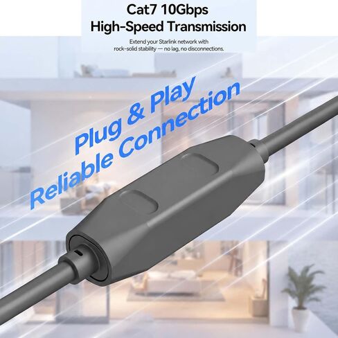 Starlink Cable Coupler for Starlink Gen 3,IP68 Waterproof Connector,Extension to RJ45 Cable Compatible for Starlink Ethernet Adapter Gen 3/Mini Dish and Router,Supports Cat7-2PCS in Kuwait