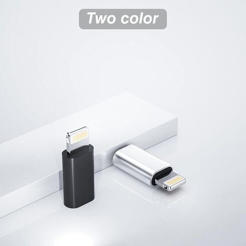 Micro USB Female to Lightning Male Adapter(3pack) Android Charging Cable Port Compatible for iPhone 13 12 11 Pro Max Mini Xs Se 7 8 for iPad Charge Cord Connector Charger Data Sync Converter in Kuwait