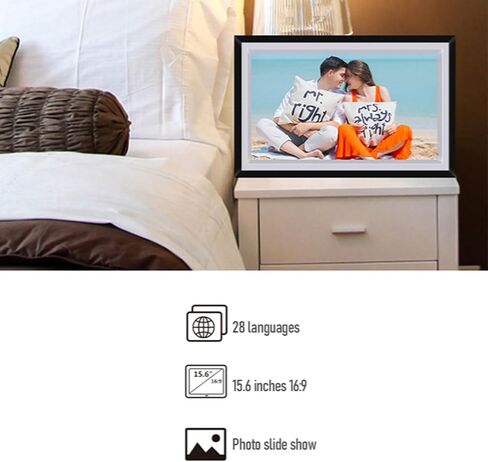 WiFi Digital Photo Frame, 15.6-Inch 1920x1080 Touchscreen (US in Kuwait