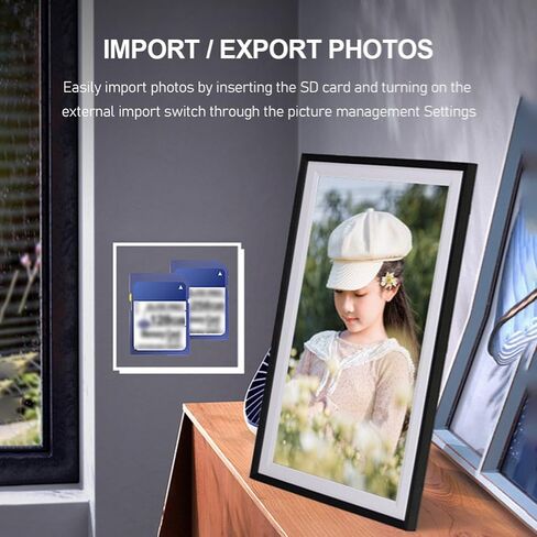 WiFi Digital Photo Frame, 15.6-Inch 1920x1080 Touchscreen (US in Kuwait