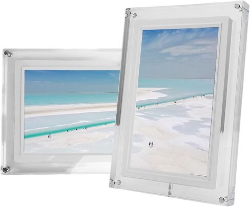 Digital Picture Frame, 10.1 Inch with Auto Rotate for in Kuwait