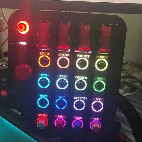 Multi-function 22 Programmable Buttons USB Simulation Racing Center Control For Logitech G27/G29/G920/G923 RS50/G Pro Steering Wheel; PC Button Box For PXN V99/ V10 Pro/V12 LITE/VD4 VD6 VD10 Truck ETS2 Hub in Kuwait
