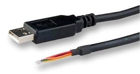 TTL-232R-5V-WE - Cable, USB to TTL Serial Converter 5V, Wire End, 1.8m (Pack of 2) (TTL-232R-5V-WE) in Kuwait