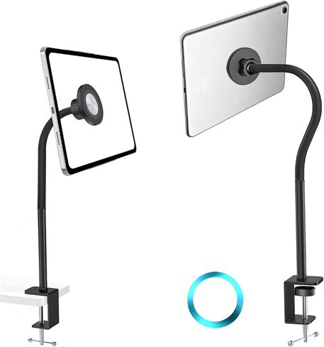 Magnetic Tablet Mount for Desk, Gooseneck Tablet Arm iPad Desk Holder, Flexible Magnet iPad Arm Mount for Magsafe, iPad Pro/Air/Mini, Galaxy Tabs, All 4.7"-13.5" Tablets and Phones in Kuwait
