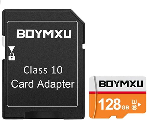 128GB BOYMXU TF Card with Adapter,High Speed Memory Card Class 10 TF Card Memory Card for Phone Camera Computer-Orange in Kuwait