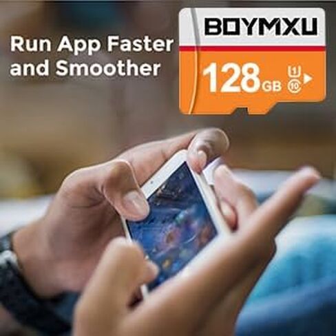 128GB BOYMXU TF Card with Adapter,High Speed Memory Card Class 10 TF Card Memory Card for Phone Camera Computer-Orange in Kuwait