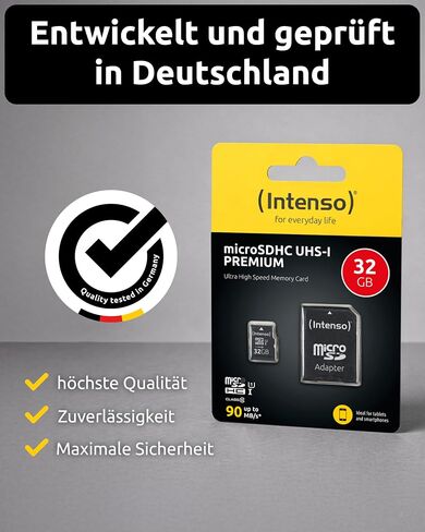 Intenso 32GB UHS-1 Micro SD Card in Kuwait
