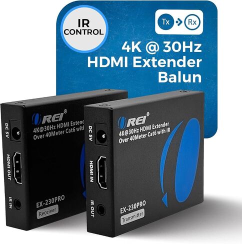 OREI HDMI Over LAN 230ft Extender - 4K@30Hz, One-Way IR, HDCP 1.4, HDR in Kuwait