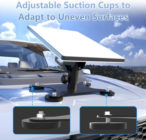 Starlink Mini Mount, 200lbs Magnetic Base, 45° Adjustable Bracket | Stainless Steel Outdoor Mount for RV, Car, Boat & Truck, Lockable Design, Compatible with Starlink Mini Accessories in Kuwait