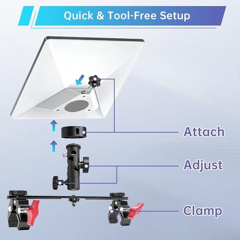 Starlink Mini Mount, Dual-Clamp Pole Mount Kit, Aluminum Alloy Mounting Bracket for RV Ladder, Roof Rack, Pole and Outdoor Setup, 1/4"-20 Thread for Camping, Van and Boat in Kuwait