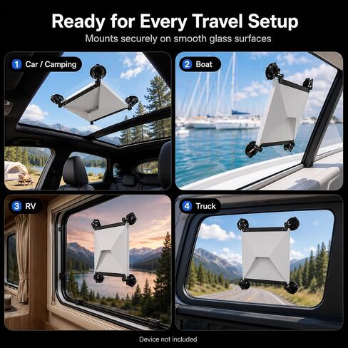 Starlink Mini Mount with Suction Cup in Kuwait