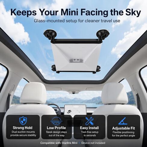 Starlink Mini Mount with Suction Cup in Kuwait
