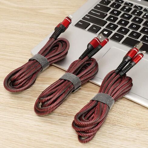 USB to Lightning Cable [Apple MFi Certified] iPhone Charger Cord 10FT 3Pack in Kuwait