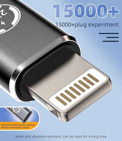 27W USB C Female to Lightning Male Adapter Pack of 3 for iPhone 14 13 Fast Charging Cable Jack Charging Connector for ipad Type C File Transfer Photo Phone Tablet Device in Kuwait