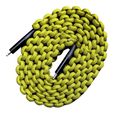 Darrk Energy Lightning to C Paracord Cable & USB C to C Paracord Cable (18W, Green) in Kuwait