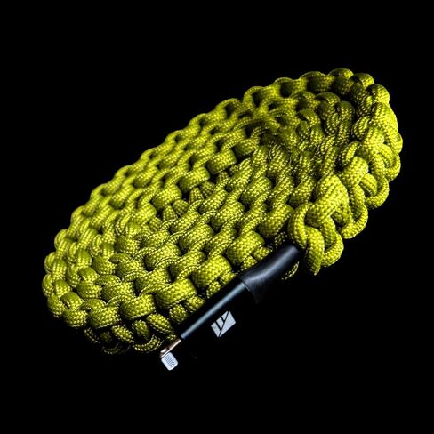 Darrk Energy Lightning to C Paracord Cable & USB C to C Paracord Cable (18W, Green) in Kuwait