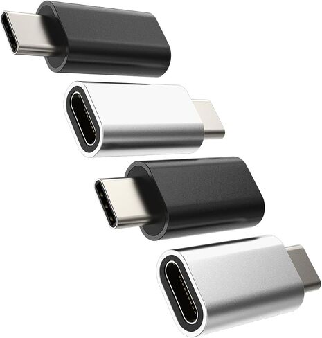 Lightning Female to USB C Male Dongle Adapter (4pack) Type Charger Cord Connector Charging Cable Compatible for Samsung Galaxy Note 10 S9 S10 S20 S21 FE S22 S23 Ultra Z Flip for iPad Pro Air 4 in Kuwait