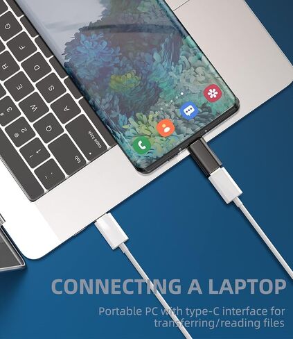 Lightning Female to USB C Male Dongle Adapter (4pack) Type Charger Cord Connector Charging Cable Compatible for Samsung Galaxy Note 10 S9 S10 S20 S21 FE S22 S23 Ultra Z Flip for iPad Pro Air 4 in Kuwait