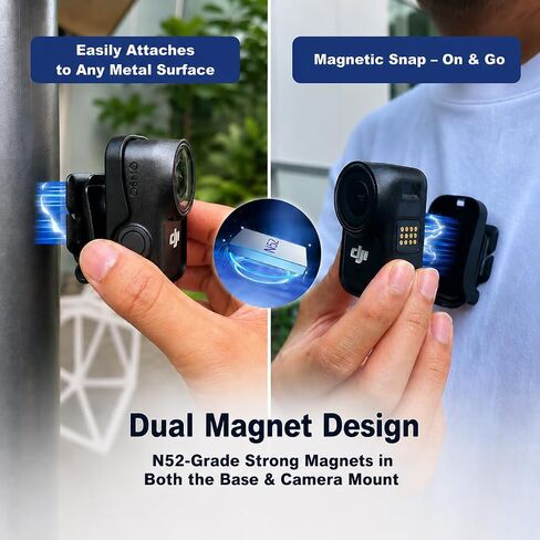 Magnetic Hat and Backpack Clip Mount for DJI Osmo Nano Accessories in Kuwait
