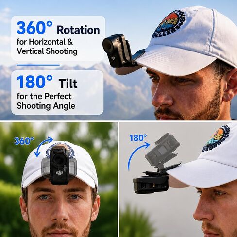 Magnetic Hat and Backpack Clip Mount for DJI Osmo Nano Accessories in Kuwait