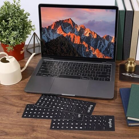 Universal Keyboard Letter Stickers, 4 Pcs English Laptop Keyboard Stickers in Kuwait