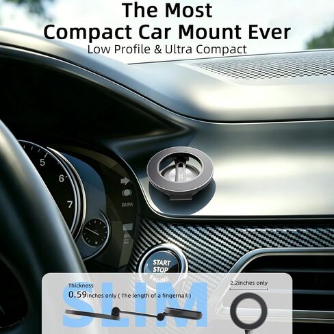 KINGJOY Magnetic Phone Holder for Car 360° Gear Rotation Car Mount in Kuwait