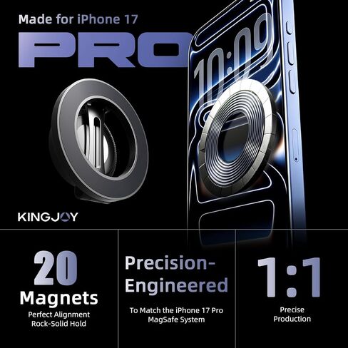 KINGJOY Magnetic Phone Holder for Car 360° Gear Rotation Car Mount in Kuwait