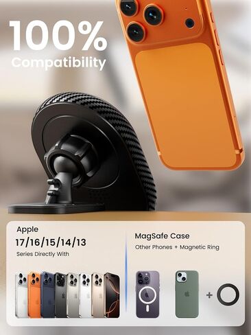 OHLPRO CD Slot Magsafe Car Mount Charger, 3M Adhesive Base for Dashboard in Kuwait