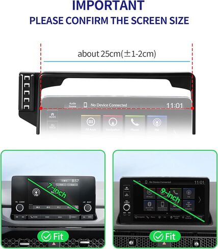 Auto Clamp Clip Car Phone Holder for Honda Pilot 2023-2026,7/9"Screen Mount in Kuwait