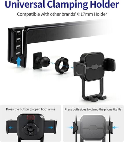 Auto Clamp Clip Car Phone Holder for Honda Pilot 2023-2026,7/9"Screen Mount in Kuwait