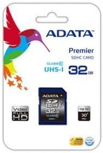 A-Data Memory Flash Asdx64guicl10-r 32gb Sdhc Premier Uhs-i Cl10 Retail in Kuwait