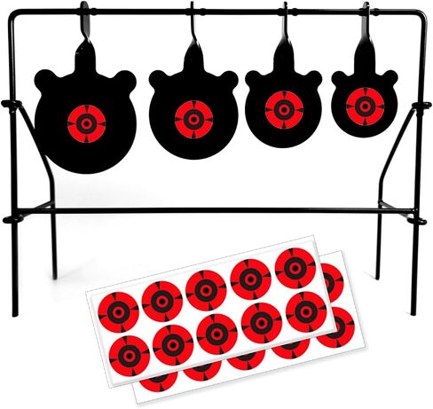 Spinner Shooting Target Auto Reset Steel Gongs Rated for .177 .20 Caliber in Kuwait