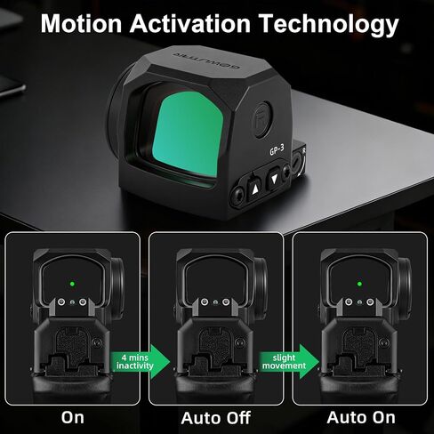 GOWUTAR GP-3 Large Window Green Dot Sight for RMSc/K Series Footprint in Kuwait