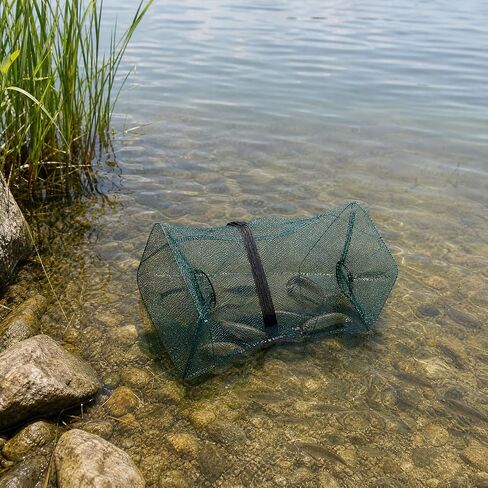 4 Pcs Fish Casting Net Collapsible Minnow Cage with Fishing Accessories in Kuwait