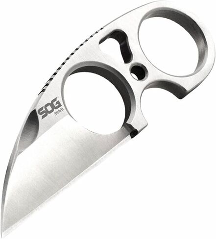 SOG Snarl Fixed Blade Knife 2.3" Satin Wharncliffe/Sheepsfoot Blade w/ Molded Nylon Sheath – JB01K-CP in Kuwait