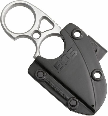 SOG Snarl Fixed Blade Knife 2.3" Satin Wharncliffe/Sheepsfoot Blade w/ Molded Nylon Sheath – JB01K-CP in Kuwait