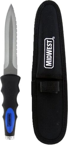 MIDWEST Flex Duct Knife, 5" Blade, Contoured Wooden Handle & Nylon Sheath in Kuwait