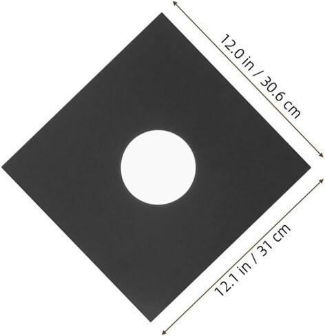 12pcs Inch Vinyl Record Sleeves Made of Anti-static Kraft Paper with Double Protection and Easy Storage, for Protecting Vinyl Albums in Home Audio Rooms and Music Studios in Kuwait